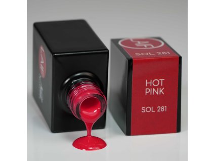 Gel lak červený SOL - 281 Hot Pink 10ml