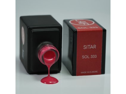 Gel lak červený SOL - 333 Sitar 10ml