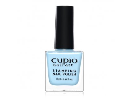 stamping nail polish neon blue