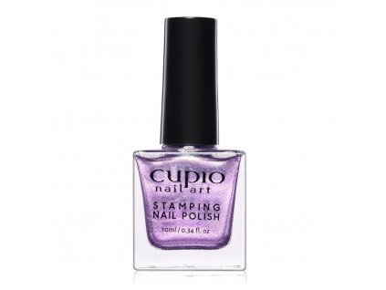 stamping nail polish glitter purple