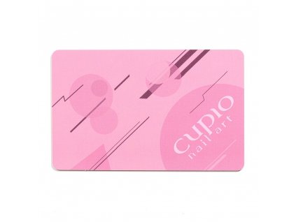 pink nail art stamping scraper card