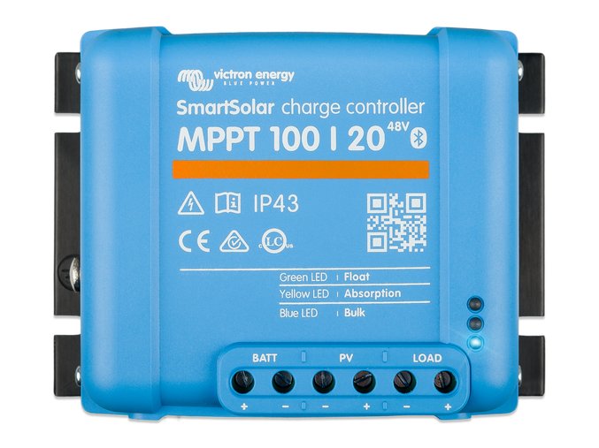 MPPT SMART solárny regulátor Victron Energy 100 20 pre 48V batérie z vrchu