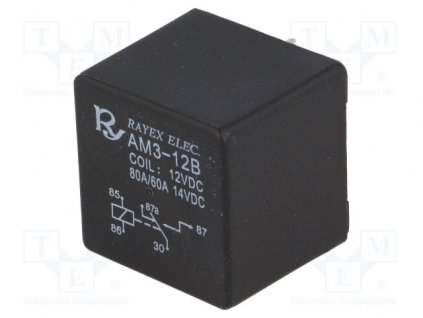 Relé AUTO AM3-12BP, 12VDC, 80A