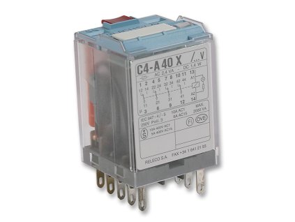 Relé C4-A40X , 230VAC, 10A, PLU 5280
