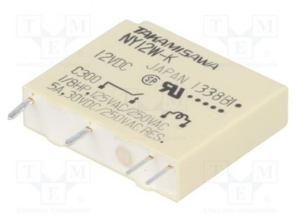 Relé elektromagnetické 12V DC, 5A, NY-12W-K, FUJITSU