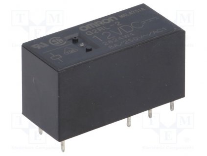 Relé elektromagnetické 12V DC, 8A, G2RL-2 12VDC OMRON OCB