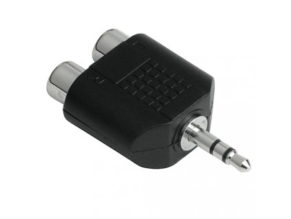 Redukcia jack  3.5mm stereo vidlica- 2x RCA zásuvka, AC17