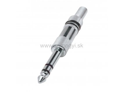 Konektor jack 6.3mm, stereo, kovová, SK 3M