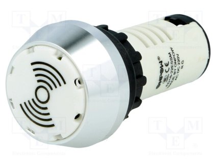 Akustický signalizátor 220V AC/DC, 22mm, AD16-22ESSM/RG/220V, ONPOWONPOW