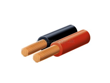 Reprokábel, červeno-čierny, 2x0,5mm, KL0.5, 100m balenie