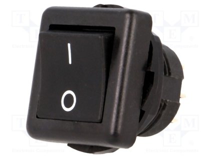 Spínač kolískový R13-136B-05-BB-2D, 250V,6A