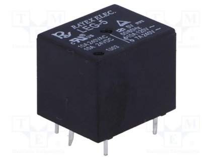 Relé elektromagnetické  5V DC, 10A, LEG-5, PCB