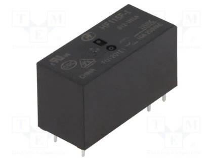 Relé HF115F-I/012-1HS3, 12VDC, 16A, PLU R481