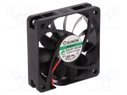 Ventilátor 60x60x15mm, 24VDC, PLU 33145