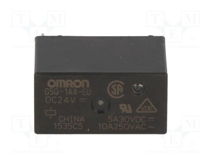 Relé elektromagnetické, G5Q-1A4-EU-24DC, 24VDC, 10A, PLU R901