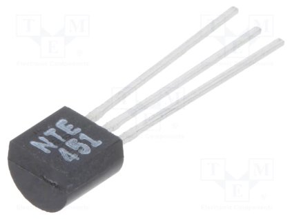 NTE451, Tranzistor N-JFET, 25V, 20mA, PLU T640