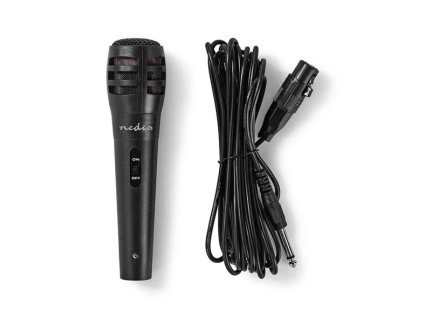 Mikrofón dynamický, MPWD15BK, NEDIS, PLU M165