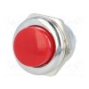 Spínač tlačidlový 250V, 3A, OFF-(ON), vratný, červený, PS507MA-R, PLU SP543