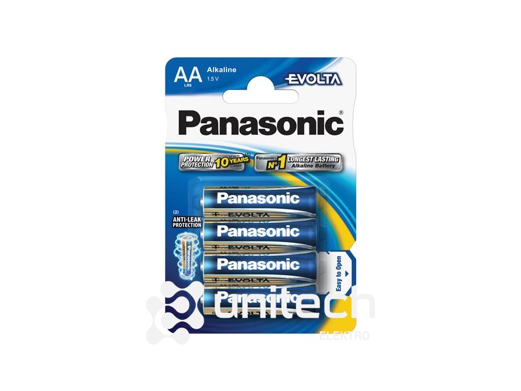 Batéria AA (R6) alkalická PANASONIC Evolta 4ks / blister