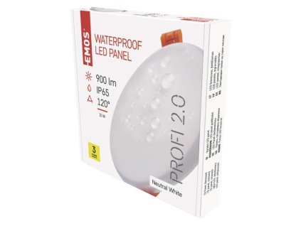 LED panel VIXXO 125mm, kruhový vstavaný biely, 10W neutr. b., IP65