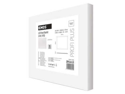 LED panel LEXXO backlit 60×60, štvorcový vstavaný biely, 34W neutrálna b.