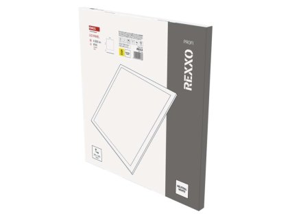 LED panel REXXO backlit 60×60, štvorcový vstavaný biely, 36W neutr.b.