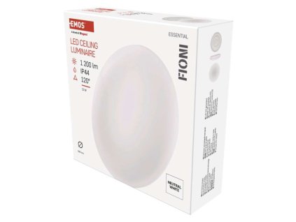 LED prisadené svietidlo FIONI, kruhové biele 12W, IP44, Neutrálna biela