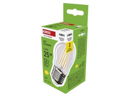 LED žiarovka Filament Mini Globe / E27 / 1,8 W (25 W) / 250 lm / Neutrálna biela