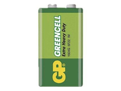 Zinko-chloridová batéria GP Greencell 6F22 (9V), 1 ks