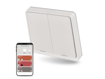GoSmart Prenosný ovládač scén IP-2002ZW, ZigBee 3.0, 2-tlačidlový