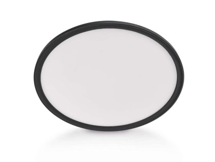 LED prisadené svietidlo FLORI okrúhle, čierné, 18W, neutrálna biela