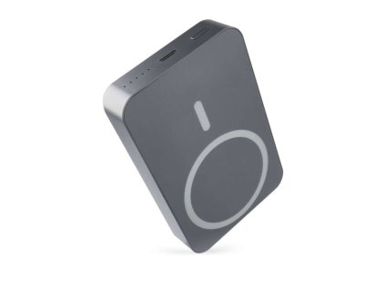 Power bank EMOS WI 1046, 10 000 mAh, 20 W+Wireless, šedá