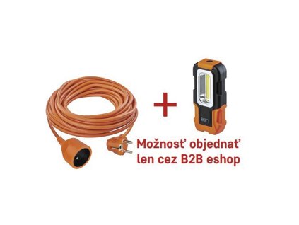 Predlž. kábel 25 m / 1 zásuvka / oranžový + P3888