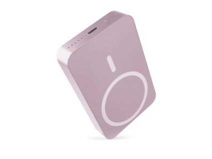 Power bank EMOS WI 1046, 10 000 mAh, 20 W+Wireless, lososová