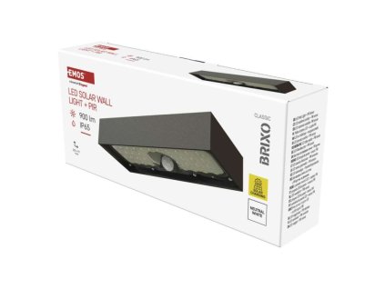 LED solárne svietidlo BRIXO so senzorom pohybu, neutrálna biela