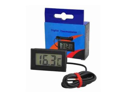 Teplomer so sondou FY-10 čierny