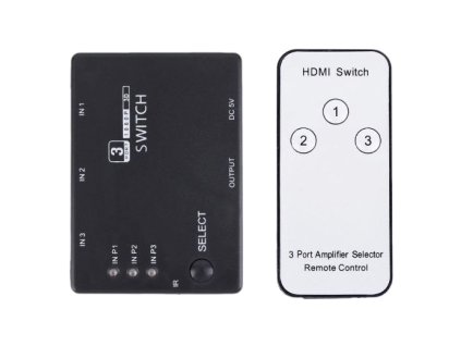 Prepínač 3x HDMI - 1x HDMI HADEX PS3
