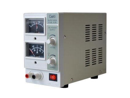 Zdroj laboratórny GETI GLPS 1502A 0-15V/ 0-2A