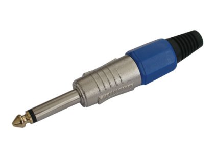 Konektor Jack 6.3 mono kov HQ modrý