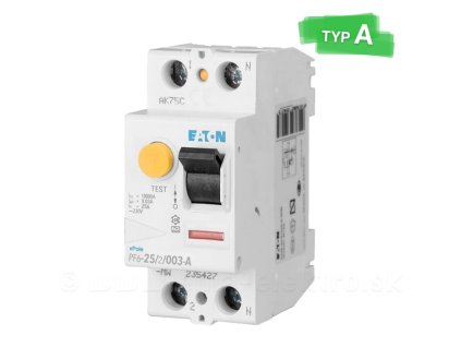 Chránič  Eaton  PF6, 25A, 2P, 30mA, 112921, PLU CH42