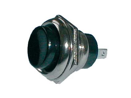 Prepínač tlačidlo okrúhle OFF-(ON) veľké čierne