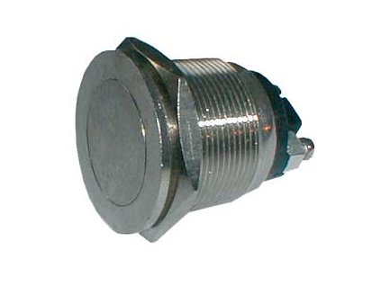 Prepínač tlačidlo okrúhle OFF-(ON) kov-typ2 (12V)