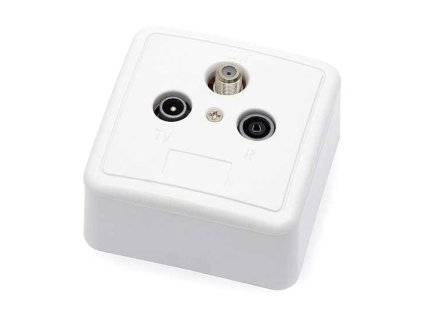 Zásuvka anténna účastnícka priebežná EMP Centauri TSR-P10-DC-SET