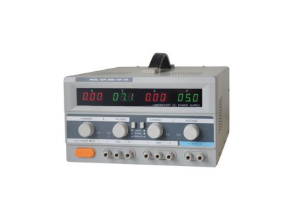 Zdroj laboratórny GETI GLPS 3005E 2x0-30V/ 0-5A+ (5V-3A)