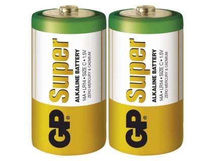 Alkalická batéria GP Super LR14 (C), 2 ks