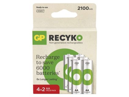 Nabíjacia batéria GP ReCyko 2100 (AA) 6 ks