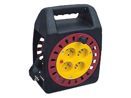 Predlžovací kábel na bubne - 4 zásuvky 15m HADEX L192