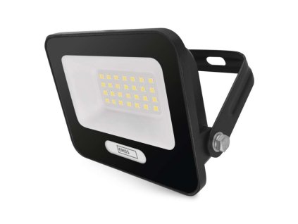 LED reflektor GLARO 20W, čierny, IP65, 2000 lm, neutrálna biela