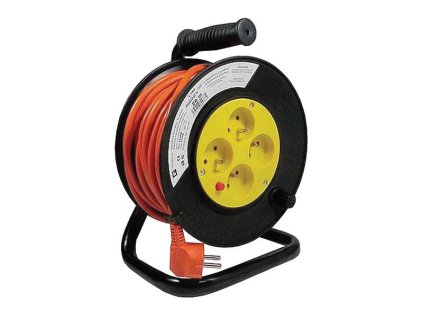 Predlžovací kábel na bubne - 4 zásuvky 30m HADEX L191