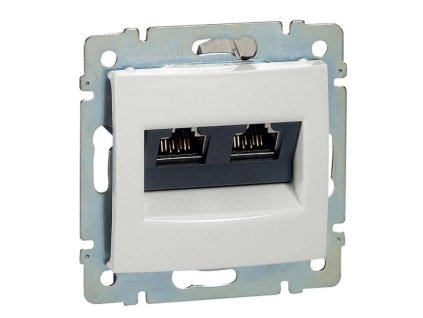 141240 valena 774239 datova zasuvka 2xrj45 utp cat 5e biela